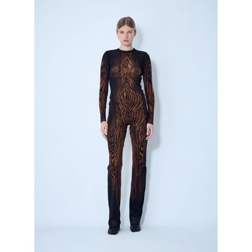 Jean Paul Gaultier Women Wood Mesh Pants - Picture 2 of 6